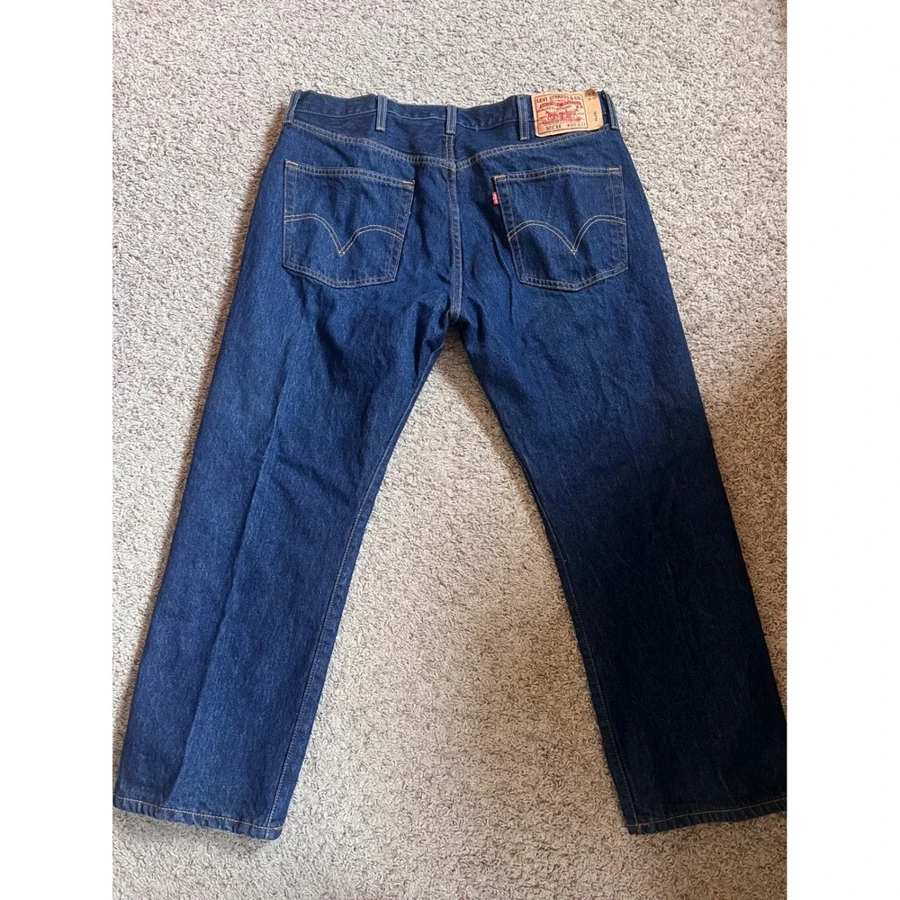 Vintage Levis 501 XX Mens Straight Leg Jeans Blue Indigo Denim W40 L32 Cotton